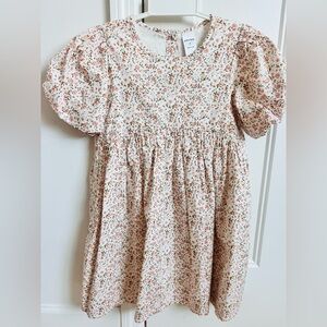 Nordstrom Floral Print Kids Dress - Pink and White